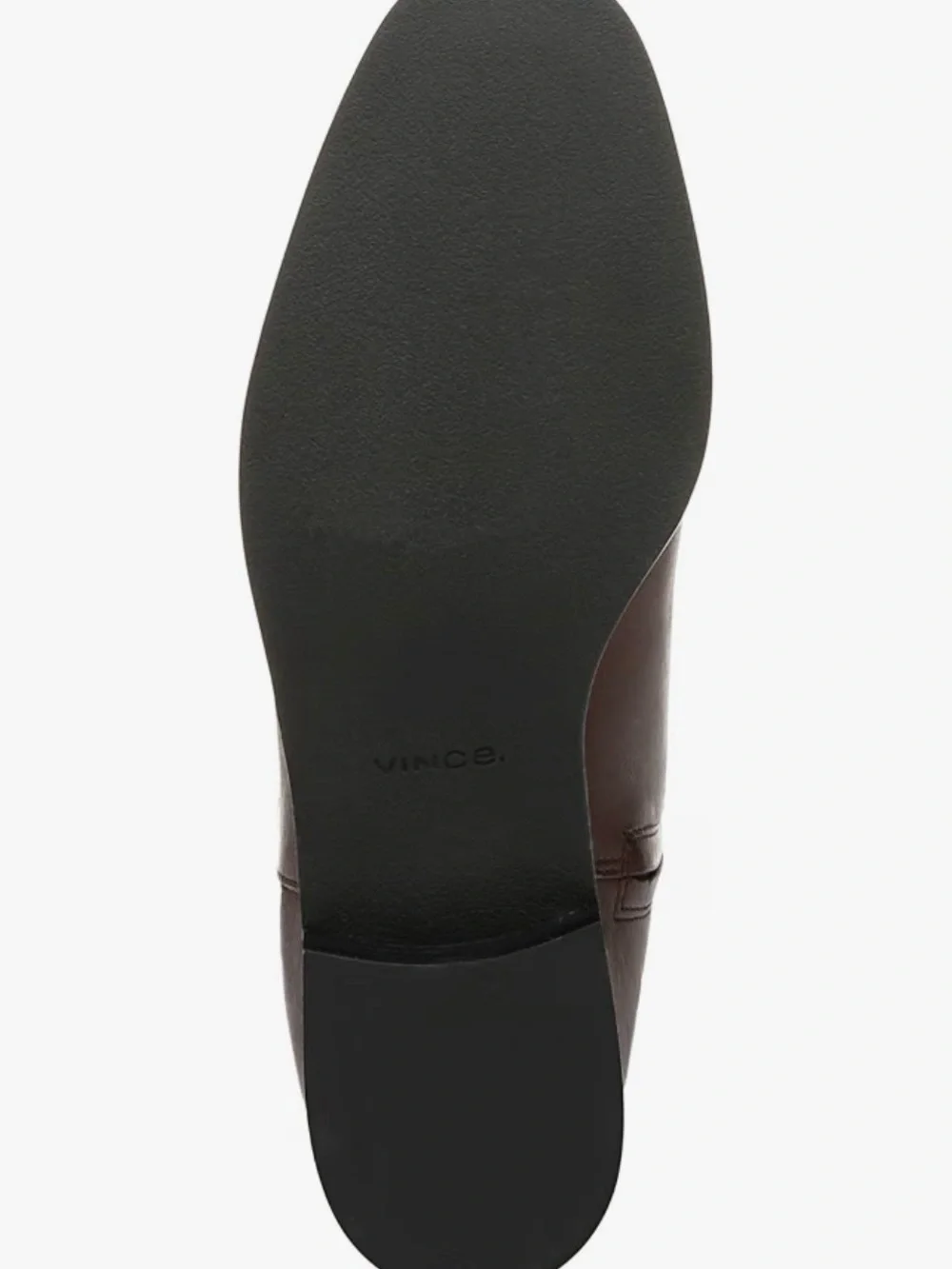 Vince Leather Boots in Dark Brown